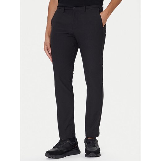 BOSS Spodnie materiałowe T_Commuter 50544245 Czarny Slim Fit ze sklepu MODIVO w kategorii Spodnie męskie - zdjęcie 186291054