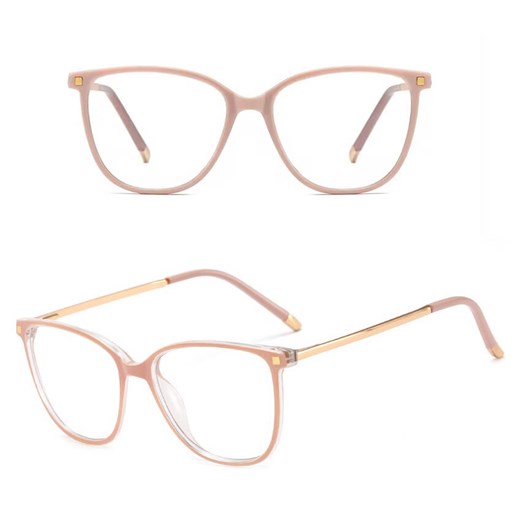 Okulary damskie kocie oczy zerówki do komputera BLUE LIGHT 25149D ze sklepu Stylion w kategorii Okulary zerówki damskie - zdjęcie 186293151