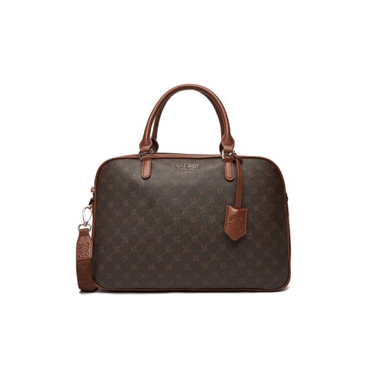 Torba na laptopa Nine West CEO-NEBRASKA-LDA78172 Brązowy ze sklepu eobuwie.pl w kategorii Torby na laptopa - zdjęcie 186294423