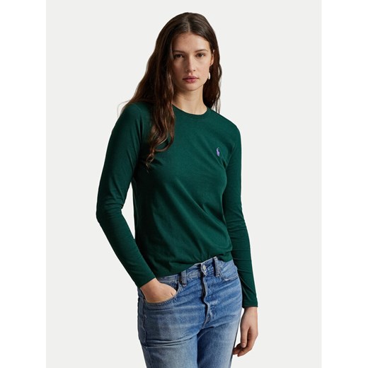Polo Ralph Lauren Bluzka 211898699010 Zielony Regular Fit ze sklepu MODIVO w kategorii Bluzki damskie - zdjęcie 186294793