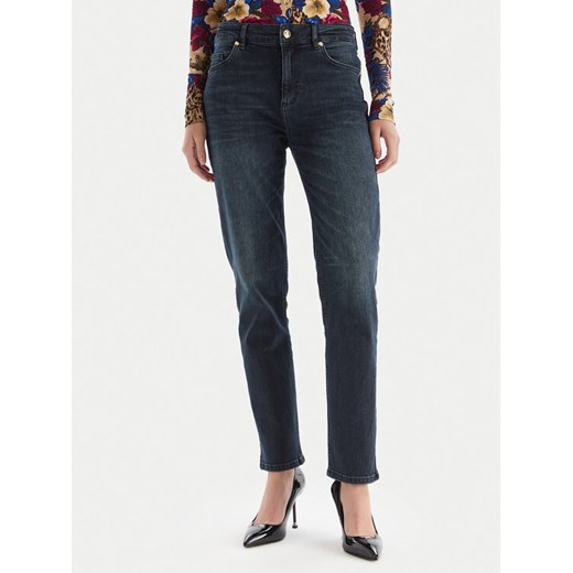 Just Cavalli Jeansy 79PAB5L1 CDWAD Granatowy Slim Fit ze sklepu MODIVO w kategorii Jeansy damskie - zdjęcie 186294832