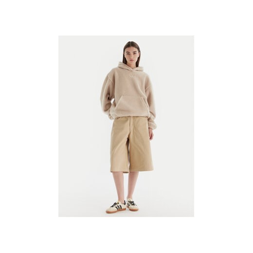 adidas Bluza Essentials Teddy JW6061 Beżowy Oversize XS MODIVO