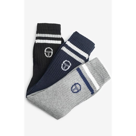 Sergio Tacchini 3-pack skarpetki męskie 1003, Kolor szaro-granatowo-czarny, Rozmiar 39-42, Sergio Tacchini ze sklepu Primodo w kategorii Skarpetki męskie - zdjęcie 186295711