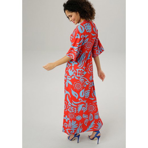 Aniston Sukienka w kolorze czerwono-błękitnym Aniston 42 okazja Limango Polska