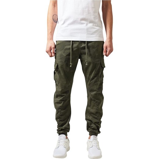 Urban Classics Bojówki w kolorze khaki Urban Classics W32 promocyjna cena Limango Polska