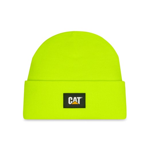 Czapka CAT Footwear Cat Label Cuff 1090026-12130 Żółty ze sklepu eobuwie.pl w kategorii Czapki zimowe męskie - zdjęcie 186296823