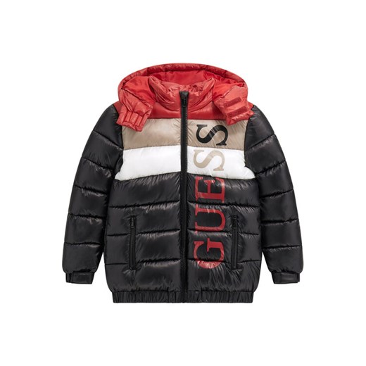 Guess Kurtka zimowa L5BL09 WEGY0 Czarny Regular Fit ze sklepu MODIVO w kategorii Kurtki chłopięce - zdjęcie 186297971