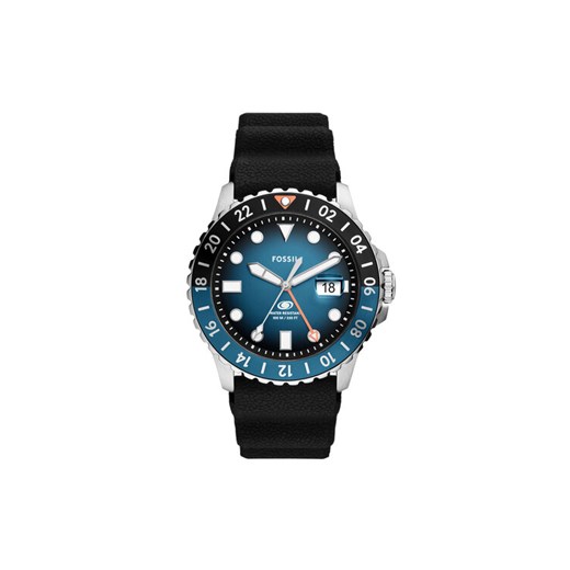 Fossil Zegarek Blue GMT FS6049 Czarny ze sklepu MODIVO w kategorii Zegarki - zdjęcie 186298044