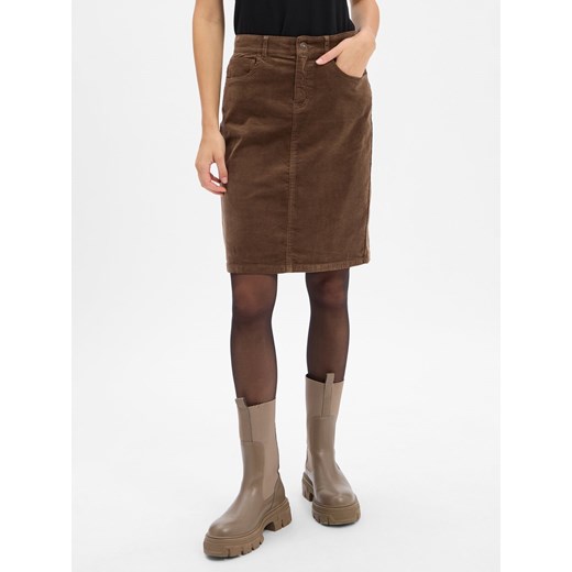 Franco Callegari Damska spódnica sztruksowa Kobiety Bawełna czekoladowy Franco Callegari 42 vangraaf