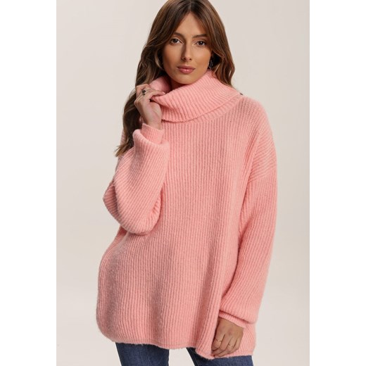 Łososiowy Golf Oversize Malia ze sklepu renee.pl w kategorii Swetry damskie - zdjęcie 186302391