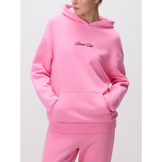 Reserved - Bawełniana bluza z napisem - różowy ze sklepu Reserved w kategorii Bluzy damskie - zdjęcie 186303060
