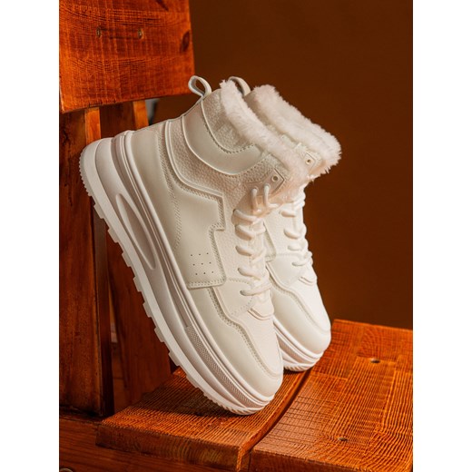 Sinsay - Sneakersy zimowe z futerkiem - biały Sinsay 41 Sinsay