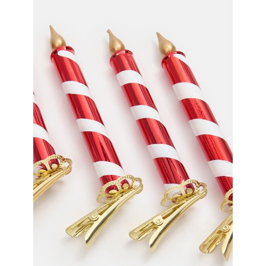 Sinsay - Dekoracja świąteczna 4 pack - czerwony Sinsay One Size Sinsay