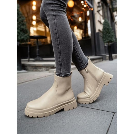 Sinsay - Sztyblety - kremowy ze sklepu Sinsay w kategorii Botki - zdjęcie 186304022