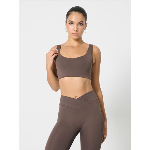 Sinsay - Top sportowy - brązowy ze sklepu Sinsay w kategorii Biustonosze - zdjęcie 186304064