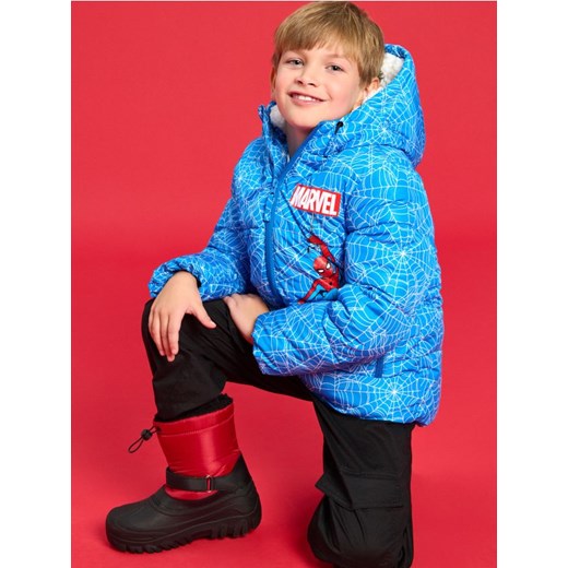 Sinsay - Ocieplane śniegowce ze ściągaczem Spider-Man - fioletowy ze sklepu Sinsay w kategorii Buty zimowe dziecięce - zdjęcie 186304151