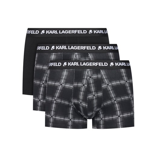 KARL LAGERFELD Komplet 3 par bokserek A4M47002 Czarny ze sklepu MODIVO w kategorii Majtki męskie - zdjęcie 186304372