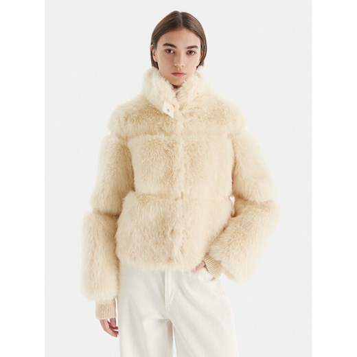 Patrizia Pepe Futro 2O0174 E077 W405 Écru Regular Fit ze sklepu MODIVO w kategorii Futra damskie - zdjęcie 186304374