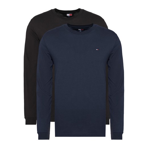 Tommy Jeans Komplet 2 longsleeve DM0DM22148 Granatowy Slim Fit ze sklepu MODIVO w kategorii T-shirty męskie - zdjęcie 186304403