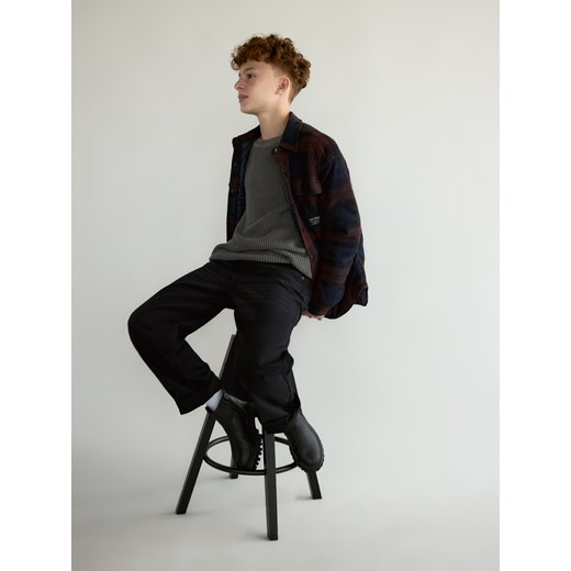 Reserved - Bawełniany sweter - ciemnoszary ze sklepu Reserved w kategorii Bluzy chłopięce - zdjęcie 186305514