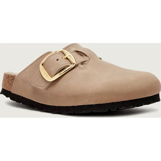 Birkenstock Skórzane klapki Boston BB | Shearling | z dodatkiem wełny ze sklepu Gomez Fashion Store w kategorii Klapki damskie - zdjęcie 186306150
