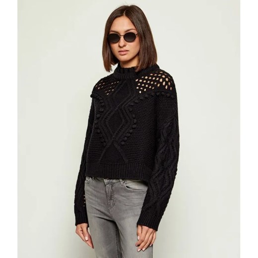 Liu Jo Sweter | Regular Fit | z dodatkiem wełny ze sklepu Gomez Fashion Store w kategorii Swetry damskie - zdjęcie 186306254