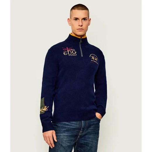 La Martina Wełniany sweter | Regular Fit ze sklepu Gomez Fashion Store w kategorii Swetry męskie - zdjęcie 186306290