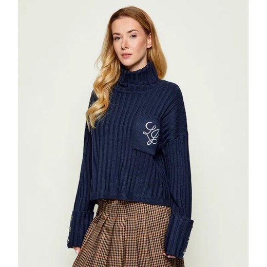 Liu Jo Golf | Loose fit | z dodatkiem wełny ze sklepu Gomez Fashion Store w kategorii Swetry damskie - zdjęcie 186306291