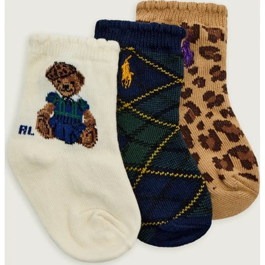 POLO RALPH LAUREN Skarpety 3-pack FALL BABY GIRL BEAR ze sklepu Gomez Fashion Store w kategorii Skarpetki dziecięce - zdjęcie 186307611