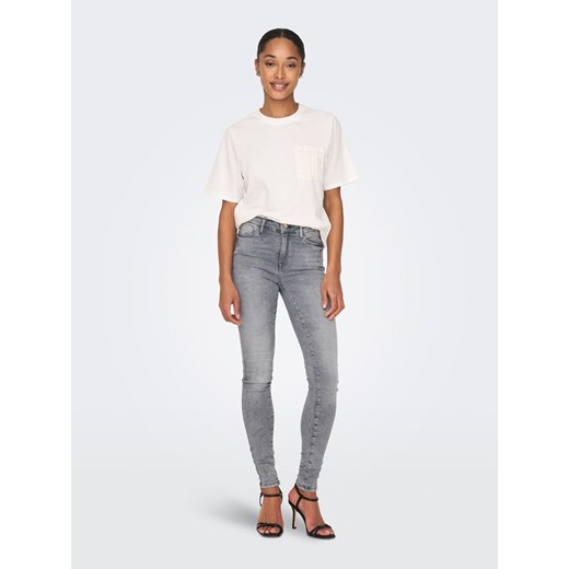 ONLY Dżinsy - Skinny fit - w kolorze szarym XL/L32 promocyjna cena Limango Polska