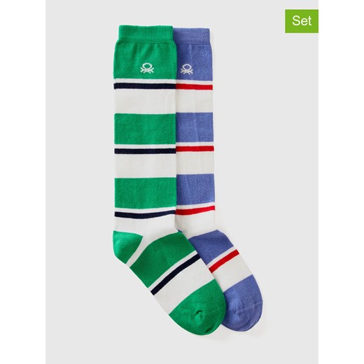 Benetton Skarpety (2 pary) ze wzorem 20-24 promocja Limango Polska