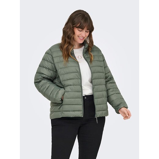 ONLY Kurtka pikowana w kolorze zielonym M-46/48 okazyjna cena Limango Polska