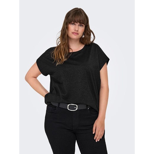 ONLY Koszulka w kolorze czarnym M-46/48 wyprzedaż Limango Polska