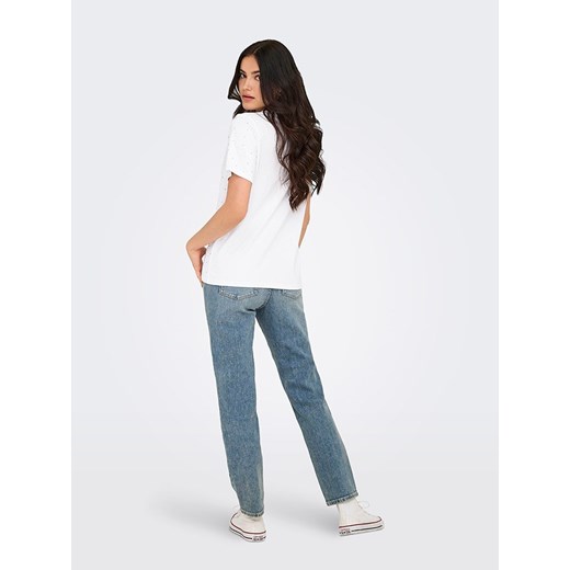 ONLY Koszulka w kolorze białym L wyprzedaż Limango Polska
