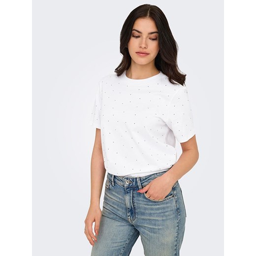 ONLY Koszulka w kolorze białym L okazyjna cena Limango Polska