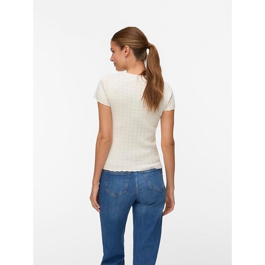 ONLY Koszulka w kolorze kremowym XS okazyjna cena Limango Polska
