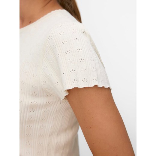 ONLY Koszulka w kolorze kremowym S promocyjna cena Limango Polska