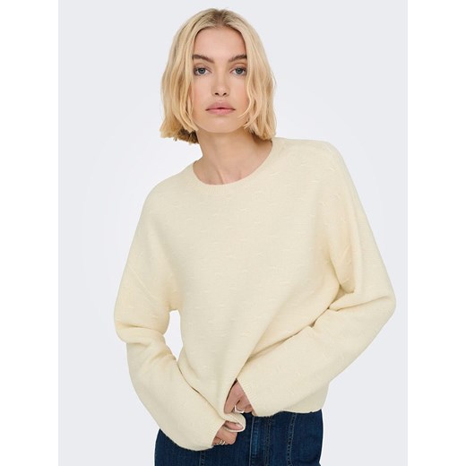 ONLY Sweter w kolorze beżowym XL promocja Limango Polska