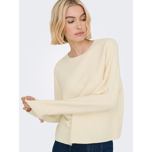ONLY Sweter w kolorze beżowym S okazja Limango Polska