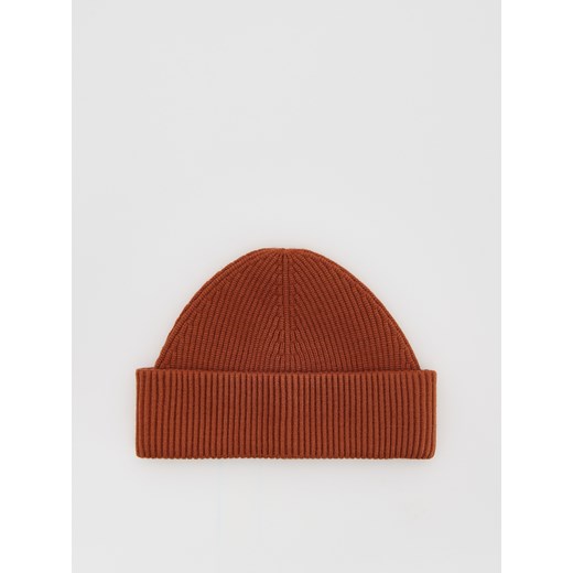 Reserved - Czapka beanie z wiskozą - miedziany ze sklepu Reserved w kategorii Czapki zimowe męskie - zdjęcie 186312452