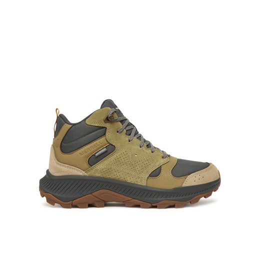 Trekkingi Merrell Tempo Sol Mid J038941 Zielony ze sklepu eobuwie.pl w kategorii Buty trekkingowe męskie - zdjęcie 186313691