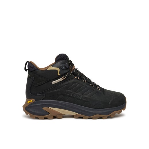 Trekkingi Merrell Moab Speed 2 Leather MID Waterproof J037777 Czarny ze sklepu eobuwie.pl w kategorii Buty trekkingowe męskie - zdjęcie 186313702