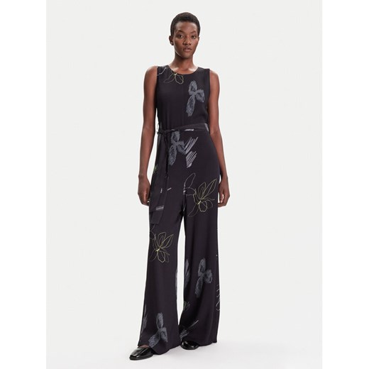 Desigual Kombinezon Art Floral 25WWPW04 Czarny Regular Fit ze sklepu MODIVO w kategorii Kombinezony damskie - zdjęcie 186314354