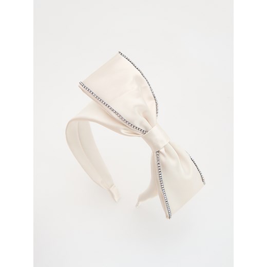Reserved - Opaska z kokardą - złamana biel Reserved ONE SIZE wyprzedaż Reserved