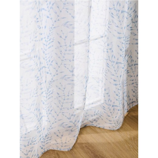 Sinsay - Zasłona na kołach ze wzorem w gałązki - niebieski ze sklepu Sinsay w kategorii Zasłony - zdjęcie 186316061