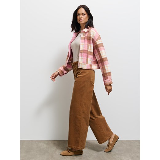 Mohito - Sztruksowe spodnie - beżowy Mohito 36 Mohito