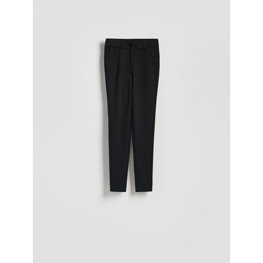 Reserved - Legginsy z wiskozą - czarny ze sklepu Reserved w kategorii Spodnie damskie - zdjęcie 186316454