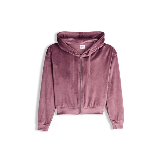 GATE Zamszowa bluza z nadrukiem 8Y ze sklepu gateshop w kategorii Bluzy dziewczęce - zdjęcie 186317031