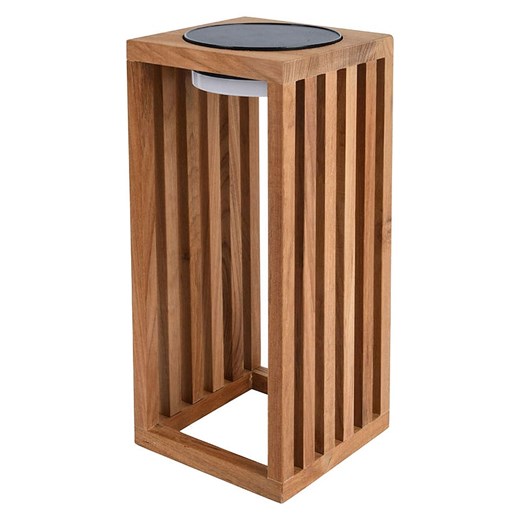 lumisky Lampion solarny LED &quot;Chennai Tall&quot; w kolorze jasnobrązowym - 23 x 50 x 23 cm ze sklepu Limango Polska w kategorii Dekoracje i akcesoria ogrodowe - zdjęcie 186317511