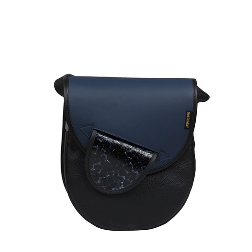 czarna torebka damska skórzana  na ramię City Light ze sklepu Słoń Torbalski w kategorii Listonoszki - zdjęcie 186319551